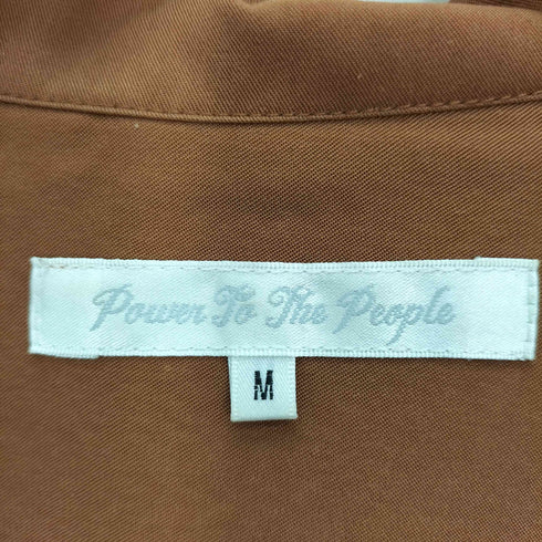 パワートゥザピープル POWER TO THE PEOPLE NACE DAY 両面刺繍 開襟 S/S オープンカラー シャツ メンズ JPN:M